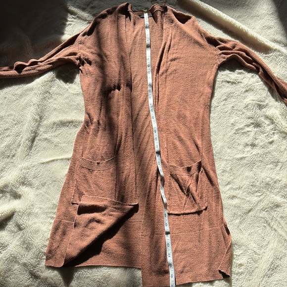 RW&CO Terracotta Open-Front Cardigan – Size XS | Cozy Layers | Flawed Beauty - Picture 6 of 7